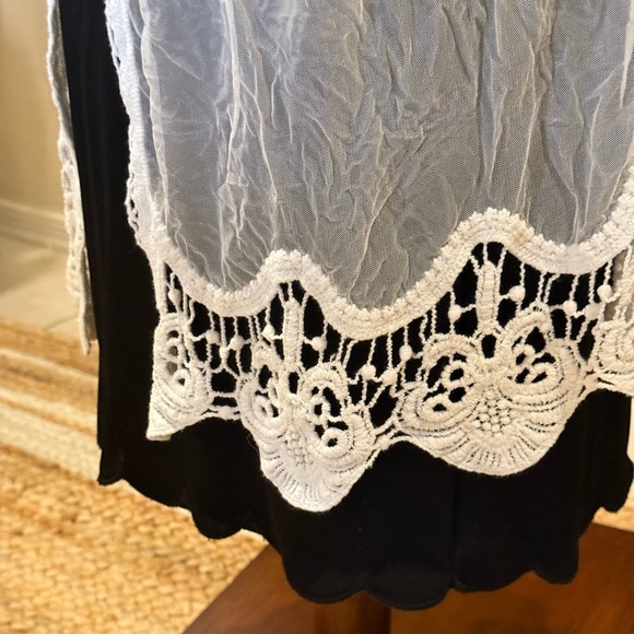 Vintage Style Embroidered White Lace Kimono Jacket/Coverup, One Size - Picture 11 of 14